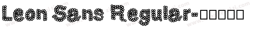 Leon Sans Regular字体转换